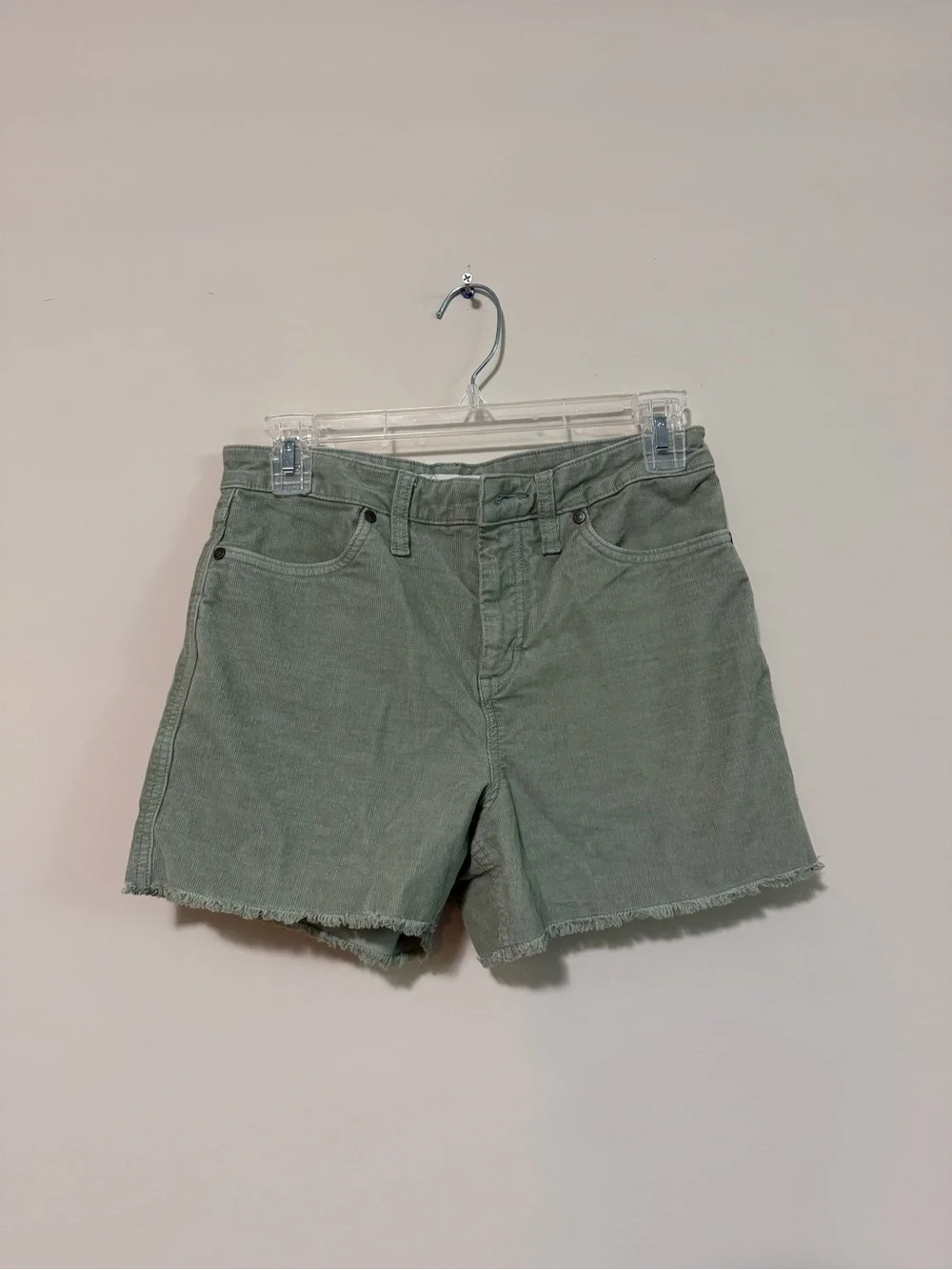Carve Designs Olive Green High-Rise Jean Shorts